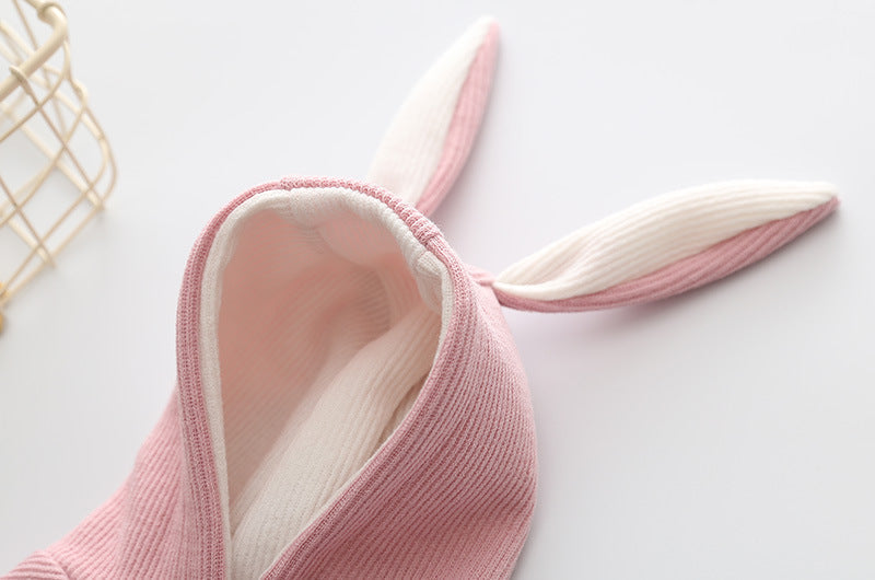 HKM-8933181 Knitted Sweater with Rabbit Ears for Small Dogs - Wool Material