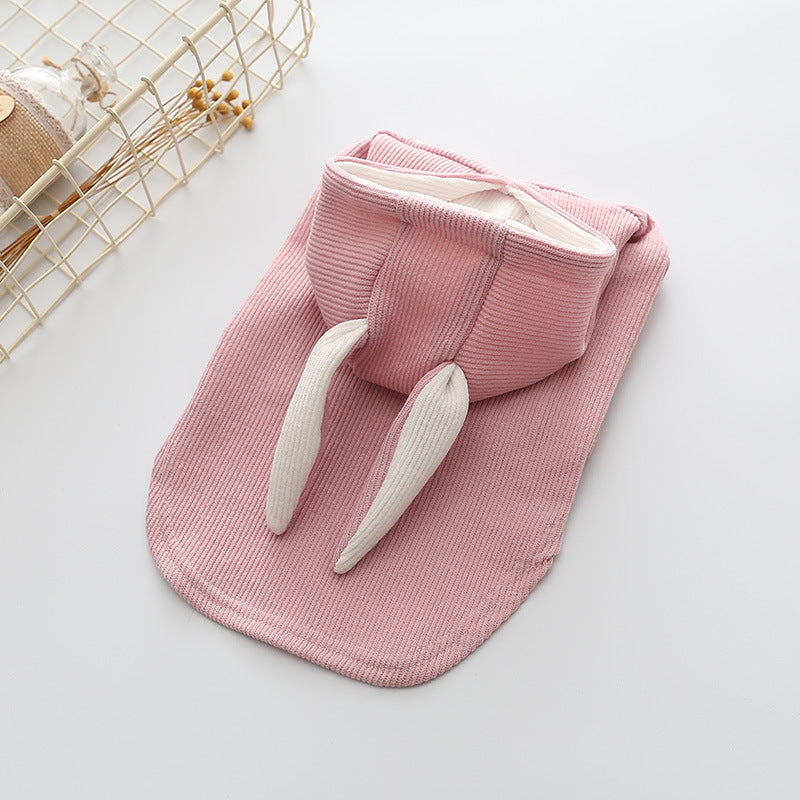 HKM-8933181 Knitted Sweater with Rabbit Ears for Small Dogs - Wool Material