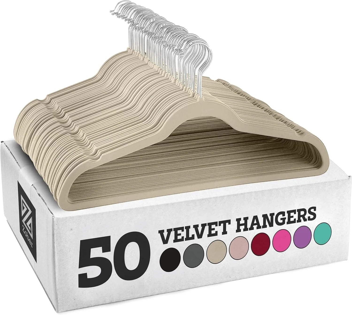 HKM-893331 Velvet Non-Slip Space-Saving Hangers for Clothing and Kitchen Organization