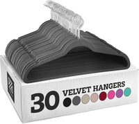 HKM-893331 Velvet Non-Slip Space-Saving Hangers for Clothing and Kitchen Organization