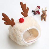 HKM-8933565 Pet Autumn and Winter Cartoon Clothes and Accessories - Saliva Towel and Hat Set