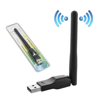 HKM-893459 150Mbps USB Wireless Network Card with 2DB Antenna, 100m Range, Compatible with Windows & MAC