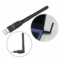 HKM-893459 150Mbps USB Wireless Network Card with 2DB Antenna, 100m Range, Compatible with Windows & MAC