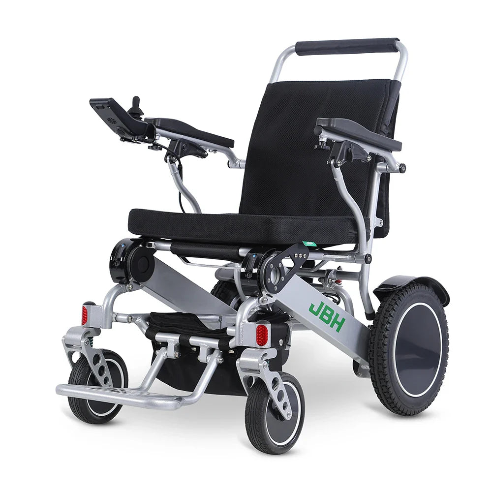 HKM-893459 Lightweight Electric Wheelchair for Elderly and Disabled - Portable Aluminum Design with Multiple Color Options