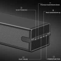 HKM-893587 Home Theater Soundbar System with Subwoofer for Enhanced TV Audio Experience