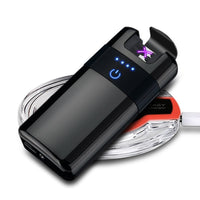 HKM-893651 Dual Laser Induction Wireless Charging Lighter with Gift Box and USB Cable