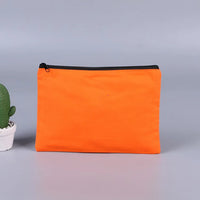 HKM-893715 Large Capacity Canvas Pencil Case for School and Office Storage - Cute Kawaii Design