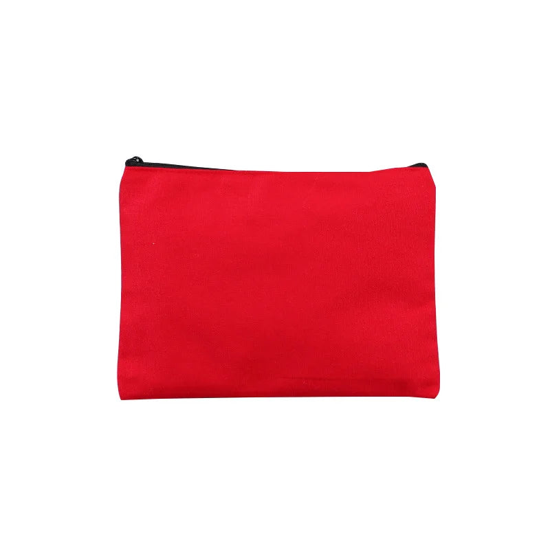 HKM-893715 Large Capacity Canvas Pencil Case for School and Office Storage - Cute Kawaii Design