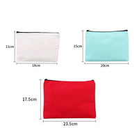 HKM-893715 Large Capacity Canvas Pencil Case for School and Office Storage - Cute Kawaii Design
