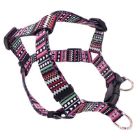 HKM-893779 Bohemian Purple Chest Strap with Ethnic Style Pattern, Adjustable Polyester Design