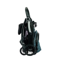 HKM-893779 Quilted Green Baby Stroller with EVA Wheels, Footrests, and Cup Holder