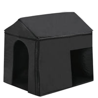 HKM-8938813 Large Insulated Outdoor Dog House with Porch and Elevated Floor for Medium & Large Breeds