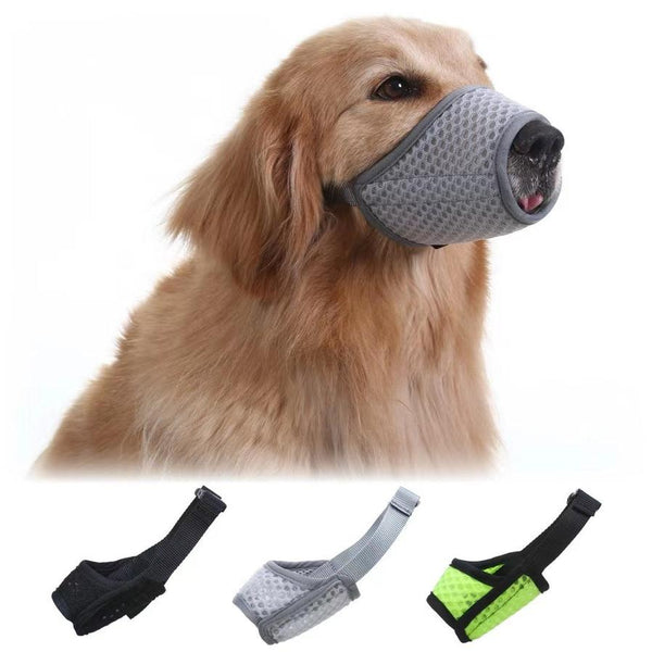 HKM-893907 Breathable Adjustable Mesh Dog Muzzle for Medium Dogs - Ideal for Biting and Barking Control