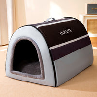 HKM-8939197 Four Seasons Universal Removable and Washable Dog Kennel ¨C Available in Fashion Brown, Nordic Gray, and Gentleman Plaid Blue