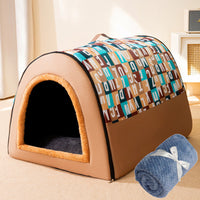 HKM-8939197 Four Seasons Universal Removable and Washable Dog Kennel ¨C Available in Fashion Brown, Nordic Gray, and Gentleman Plaid Blue