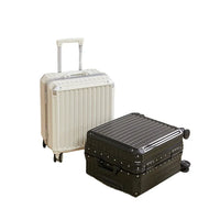 HKM-893971 Aluminium 18-Inch Cabin Luggage Suitcase for Travel, Anti-Crack Design, Ideal for Men