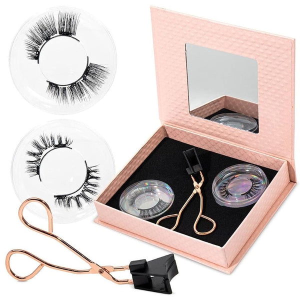 HKM-893971 Quantum Magnetic False Eyelashes - 3 Pairs with Eyelash Curler, Glue-Free and Comfortable Wear