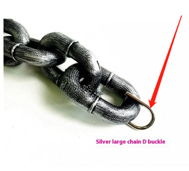 HKM-8940733 Durable Thick Dog Leash with Iron Chain and Various Connection Options