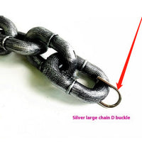 HKM-8940733 Durable Thick Dog Leash with Iron Chain and Various Connection Options