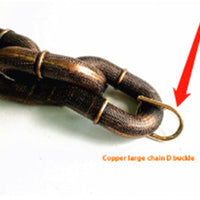 HKM-8940733 Durable Thick Dog Leash with Iron Chain and Various Connection Options