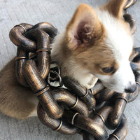 HKM-8940733 Durable Thick Dog Leash with Iron Chain and Various Connection Options