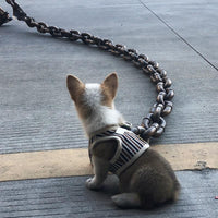 HKM-8940733 Durable Thick Dog Leash with Iron Chain and Various Connection Options