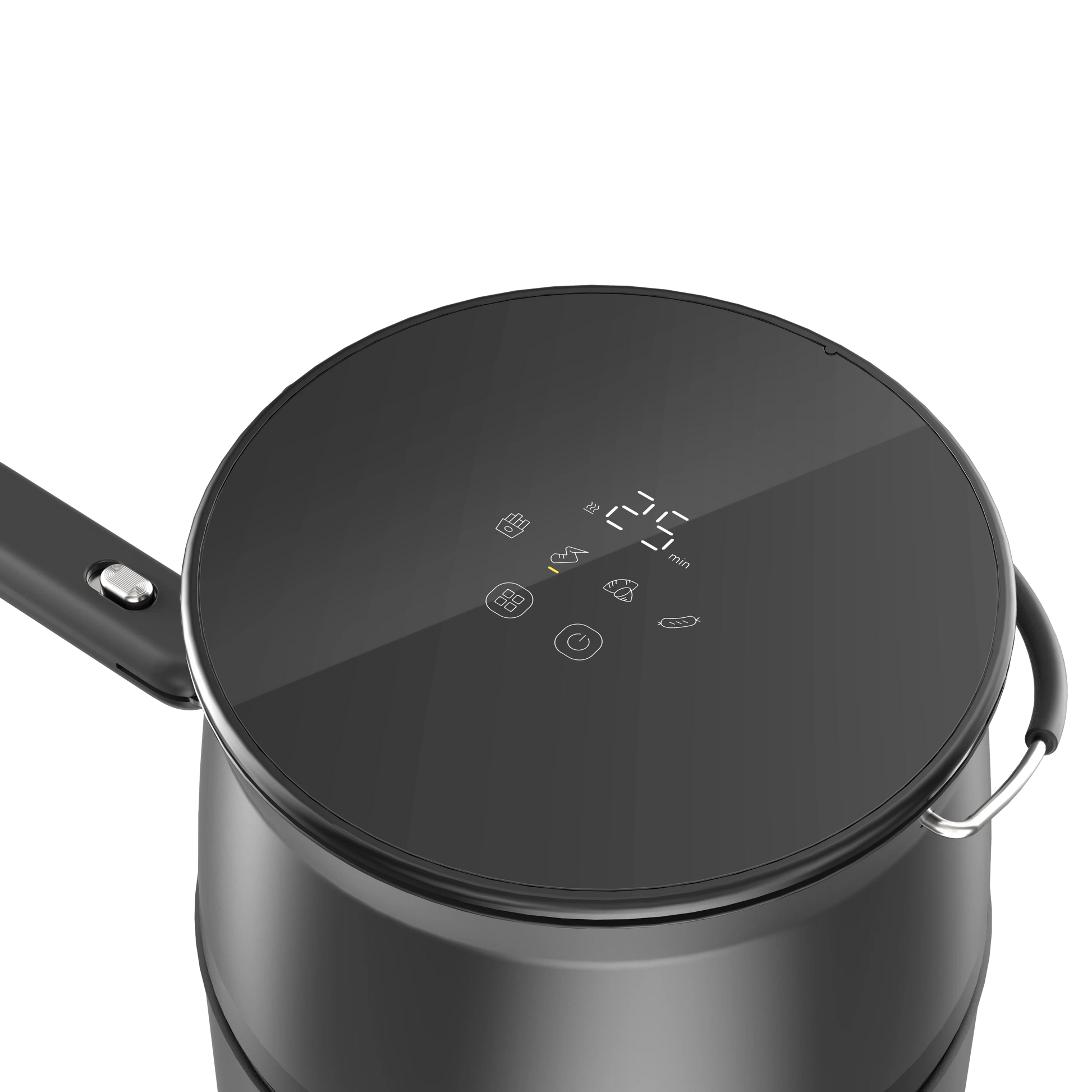 HKM-894163 Portable 2L Outdoor Air Fryer with Multifunctional Cooking Capabilities for Energy-Efficient Charcoal Use