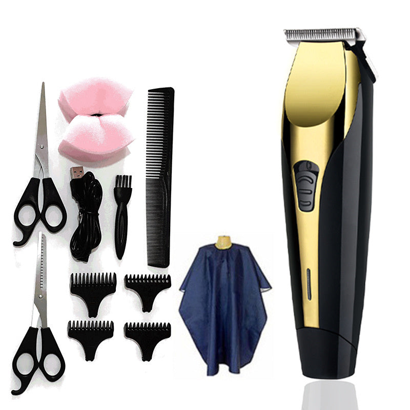 HKM-894163 USB Rechargeable Baby Hair Clipper with Steel Head and Limit Combs