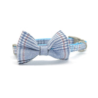 HKM-894291 Cotton plaid pet leash collar with snack bag