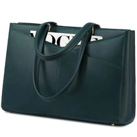HKM-894291 Stylish 15.6 Inch Women's Laptop Handbag for Office and Business - Large Capacity Notebook Tote Bag