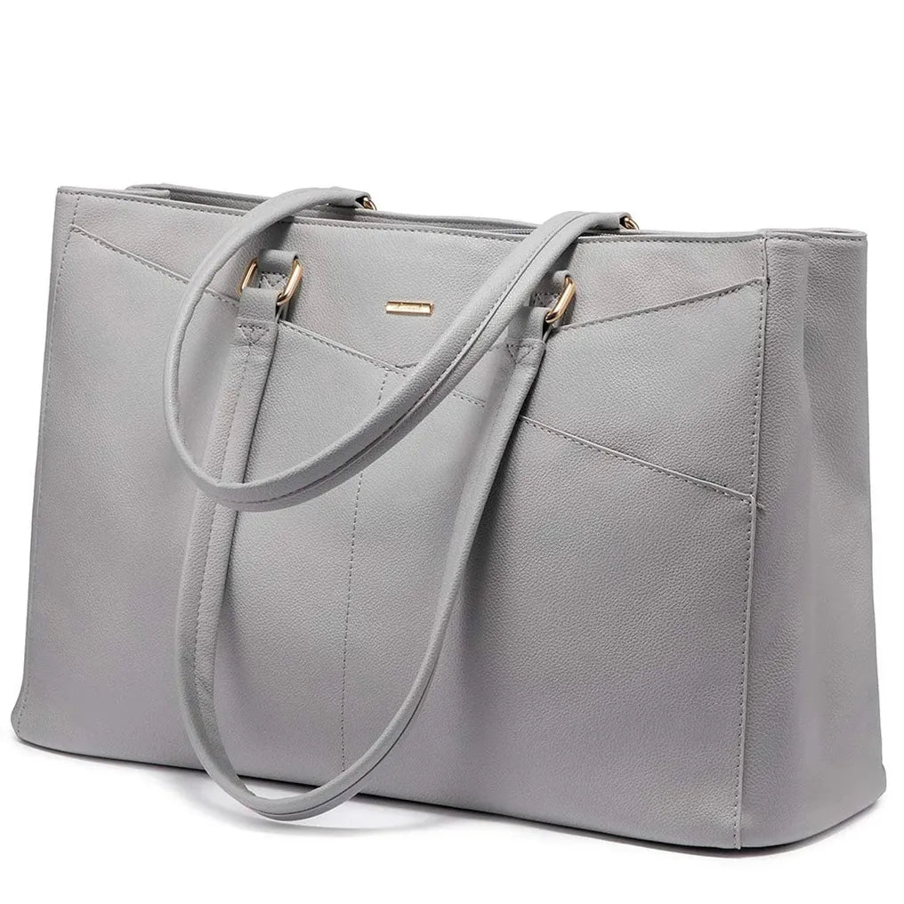 HKM-894291 Stylish 15.6 Inch Women's Laptop Handbag for Office and Business - Large Capacity Notebook Tote Bag