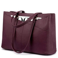 HKM-894291 Stylish 15.6 Inch Women's Laptop Handbag for Office and Business - Large Capacity Notebook Tote Bag