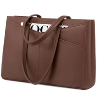 HKM-894291 Stylish 15.6 Inch Women's Laptop Handbag for Office and Business - Large Capacity Notebook Tote Bag