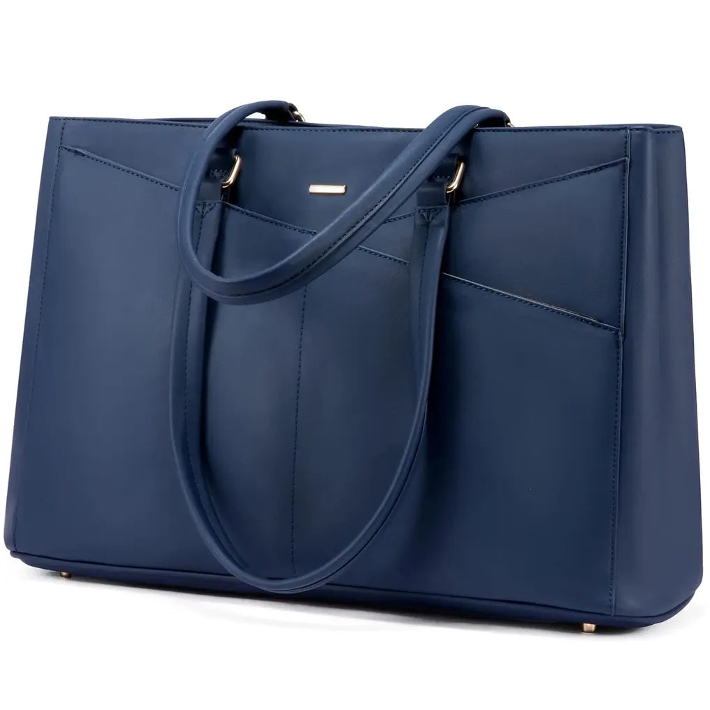 HKM-894291 Stylish 15.6 Inch Women's Laptop Handbag for Office and Business - Large Capacity Notebook Tote Bag