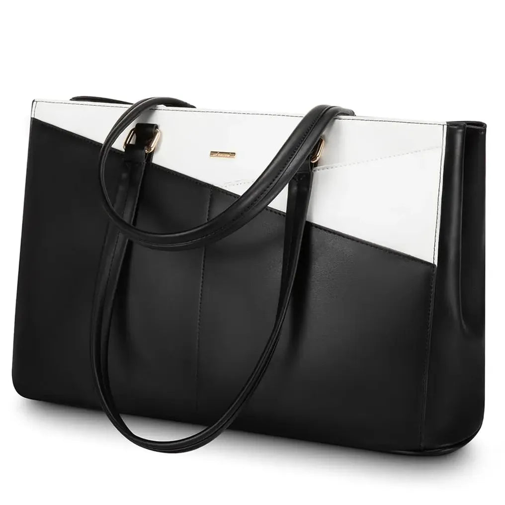 HKM-894291 Stylish 15.6 Inch Women's Laptop Handbag for Office and Business - Large Capacity Notebook Tote Bag