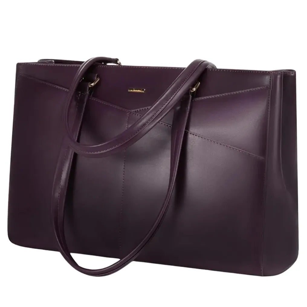 HKM-894291 Stylish 15.6 Inch Women's Laptop Handbag for Office and Business - Large Capacity Notebook Tote Bag