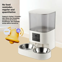 HKM-8944701 Intelligent Automatic Pet Feeder with Timer ¨C Single & Double Bowls, Multiple Color Options Available