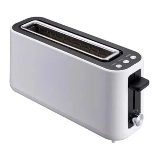 HKM-894483 2-Slice Smokeless Electric Toaster - 900W Long Slot Design for Efficient Toasting in Home Kitchens