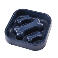 HKM-8946877 Slow Feed Pet Bowl for Puppies - Anti-Choking Design, Bone Shape, 20x4.5 cm