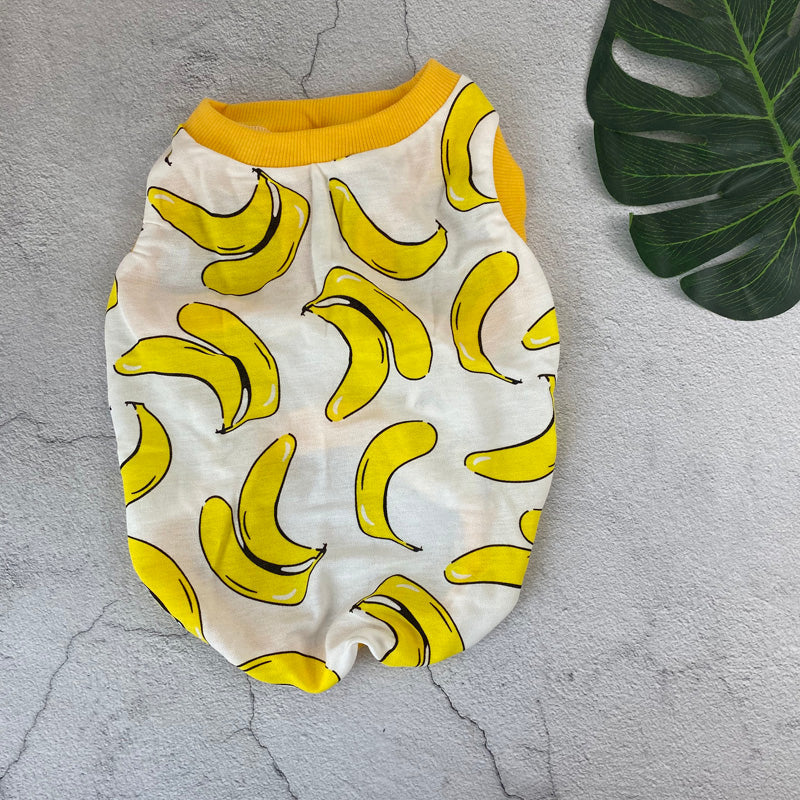 HKM-8947261 Summer Cotton Stretch Vest for Pets in Fun Designs