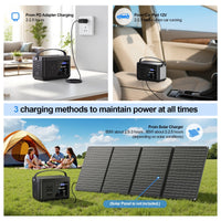 HKM-894803 Portable Power Station 88.8Wh with Fast USB-C Charging and LED Light for Travel and Camping