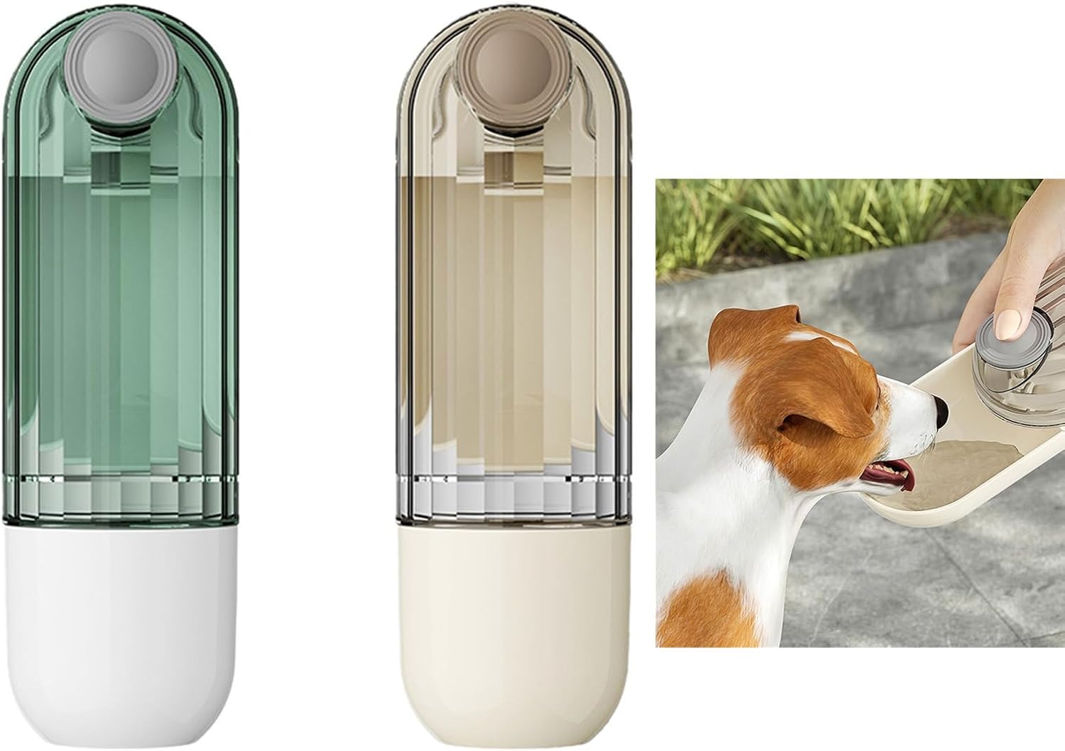 HKM-8948157 Leak-Proof Dog Water Bottle with Food Dispenser for Outdoor Activities