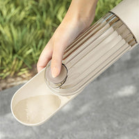 HKM-8948157 Leak-Proof Dog Water Bottle with Food Dispenser for Outdoor Activities