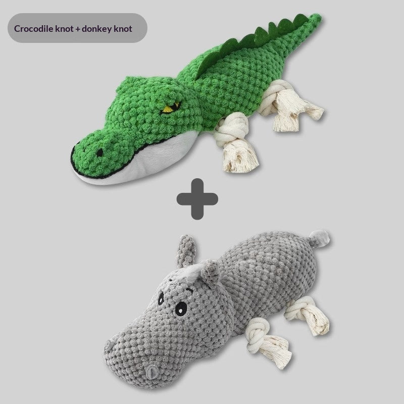HKM-8948285 Chewable Plush Pet Toy with Sound for Dental Care and Entertainment