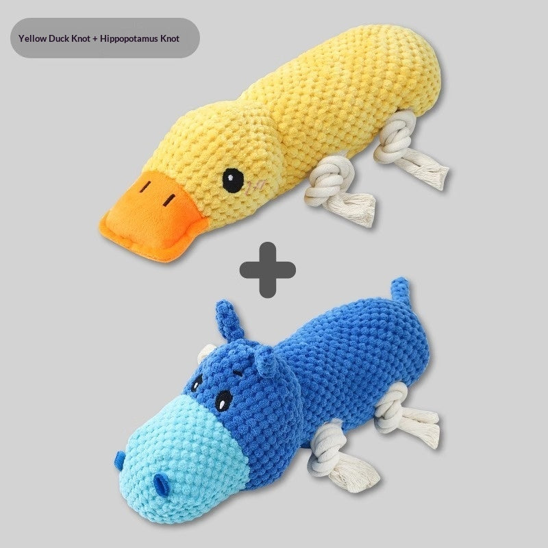 HKM-8948285 Chewable Plush Pet Toy with Sound for Dental Care and Entertainment