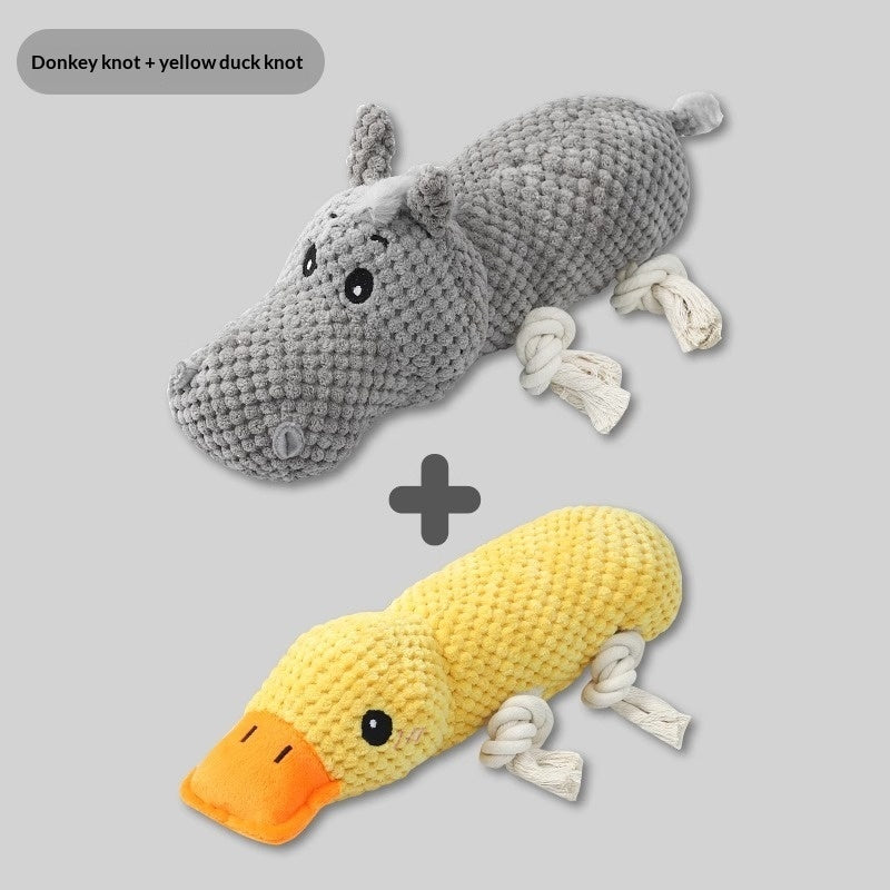 HKM-8948285 Chewable Plush Pet Toy with Sound for Dental Care and Entertainment