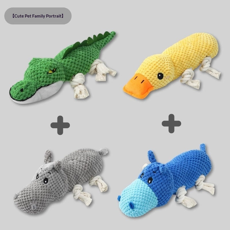 HKM-8948285 Chewable Plush Pet Toy with Sound for Dental Care and Entertainment