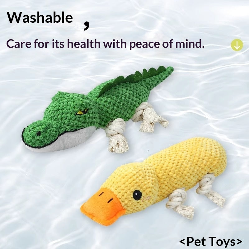 HKM-8948285 Chewable Plush Pet Toy with Sound for Dental Care and Entertainment