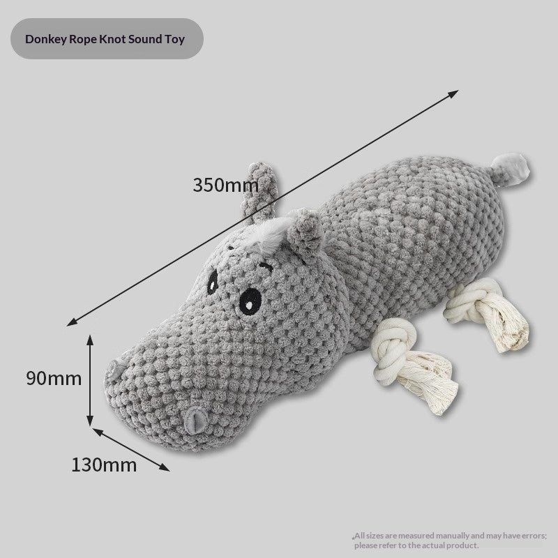 HKM-8948285 Chewable Plush Pet Toy with Sound for Dental Care and Entertainment