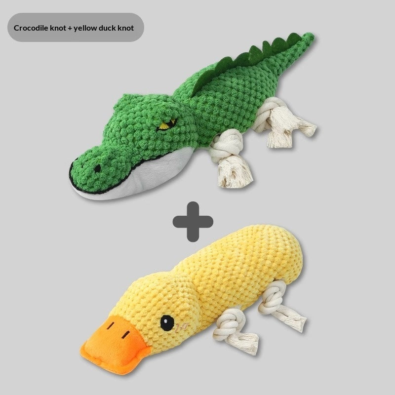 HKM-8948285 Chewable Plush Pet Toy with Sound for Dental Care and Entertainment